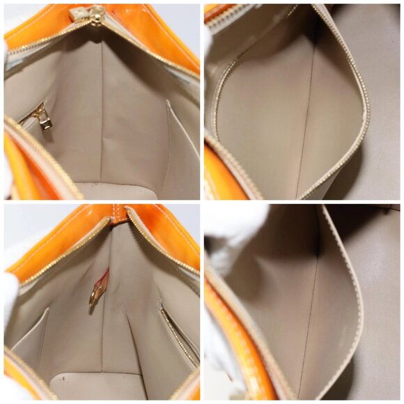 LOUIS VUITTON Monogram Vernis Houston Hand Bag Beige - Picture 13 of 15